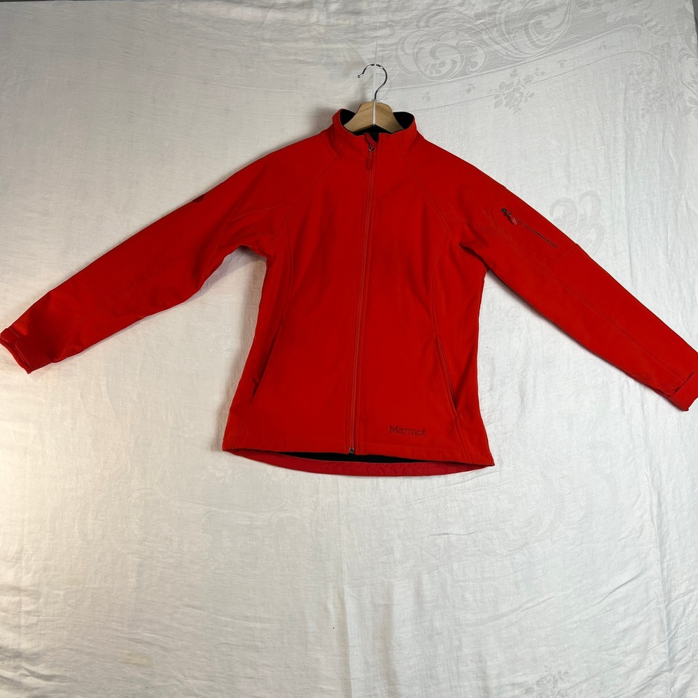 Marmot Women's Red Full Zip Softshell Jacket Size… - image 2